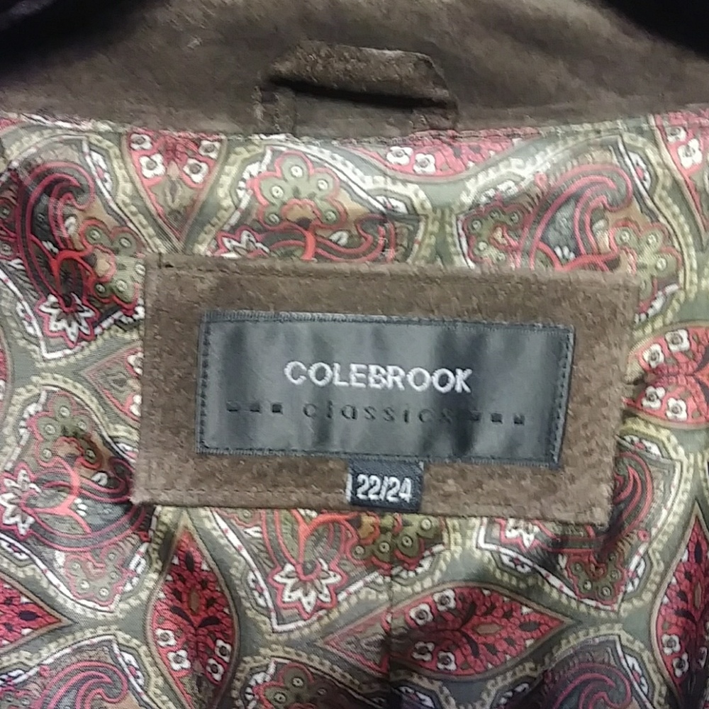 CloeBrook brown. Suede leather bomber jacket